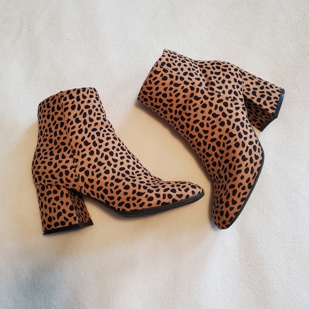 Leopard Print Booties
